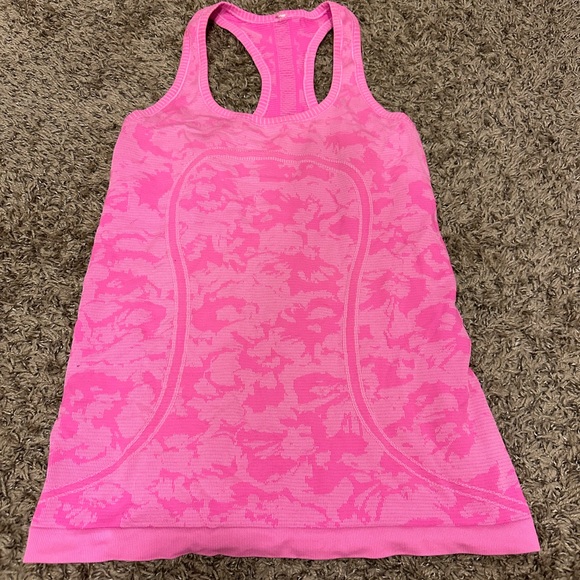 Lululemon Pink Racerback Tank Top - Picture 1 of 3